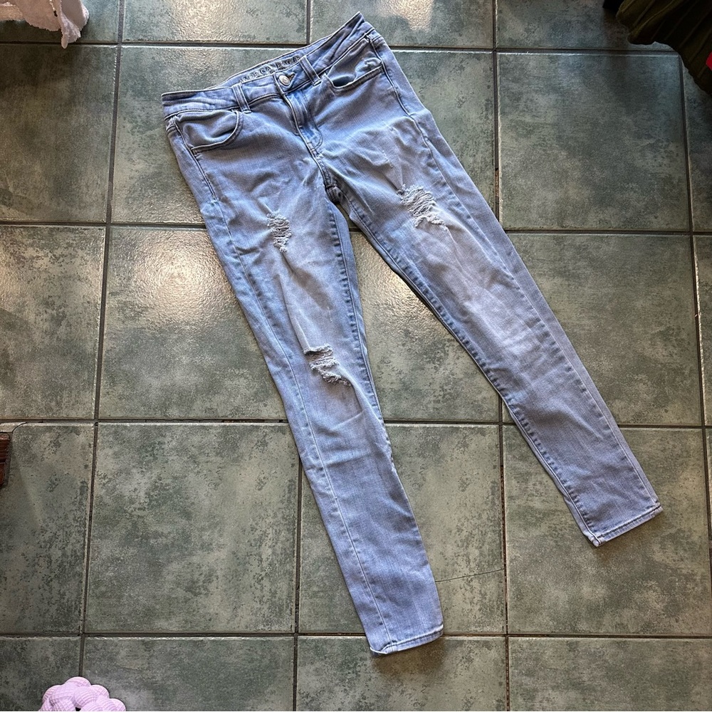 American Eagle Jegging Super Stretch Light Wash Jeans